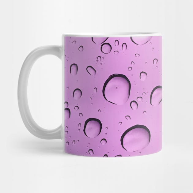 Purple Rainbow Color Water Droplets Pattern by jodotodesign